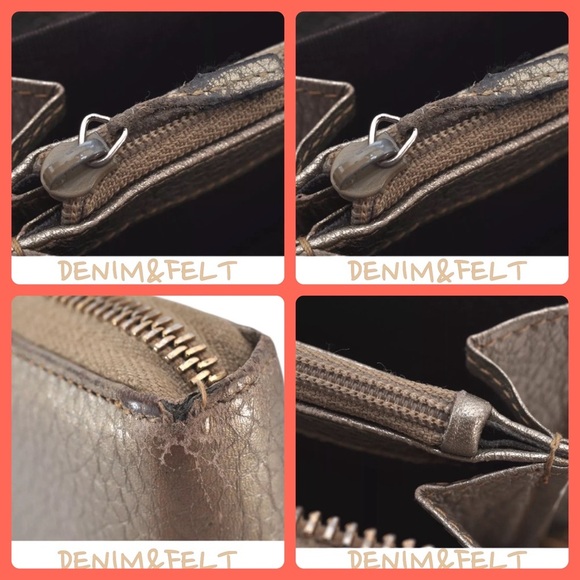 🤎GUCCI Bamboo Tassel Gold/Tan Leather Long Zip Around Wallet/Purse | PRELOVED🤎 - Picture 16 of 16